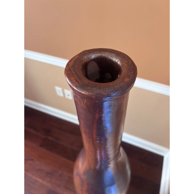 Monumental Decorative Bottle Vase For Sale - Image 4 of 4