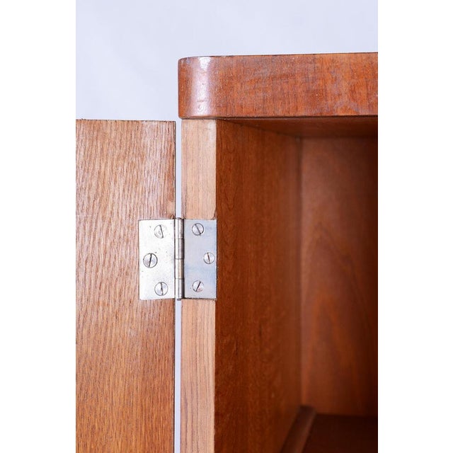 Bauhaus Walnut Wardrobe by Robert Slezak, Czechia, 1930s For Sale - Image 6 of 12