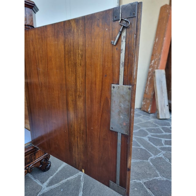 Bolognese Charles X Sideboards in Walnut Burl, 1830s, Set of 2 For Sale - Image 13 of 15