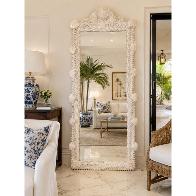 Coastal Grotto Shell Mirror For Sale - Image 3 of 16