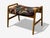 Danish Modern, Aztec Fabric, Light Stained Wood, Footstool, Denmark, 1950s For Sale - Image 4 of 8