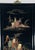 Vintage Chinese Black Lacquer and Inlaid Soapstone Wall Panels Set of Four For Sale - Image 9 of 16