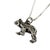 Mid-Century Modern Wyoming Yellowstone National Park Bear Sterling Silver Vintage Charm on New 18 Inch Sterling Silver Necklace For Sale - Image 3 of 3