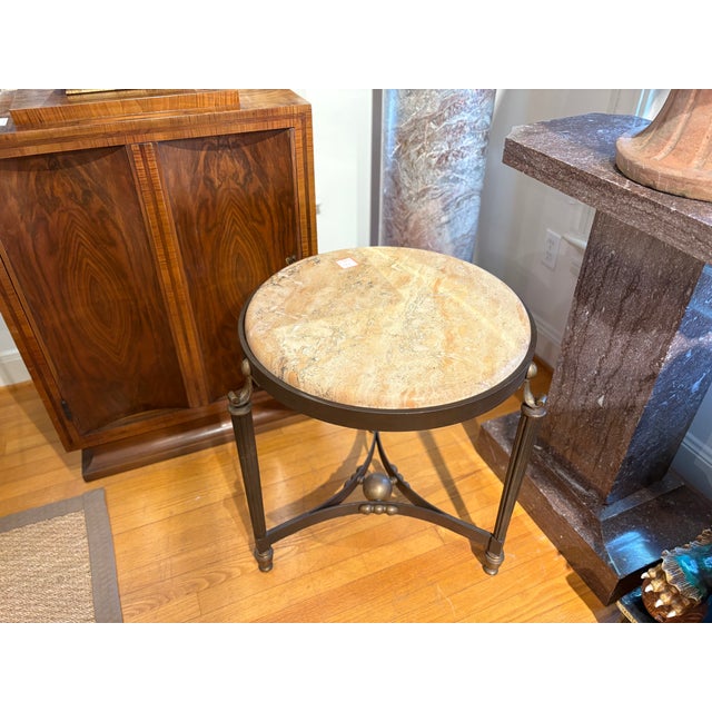 1940s Italian Modern Iron and Bronze Table For Sale - Image 10 of 12