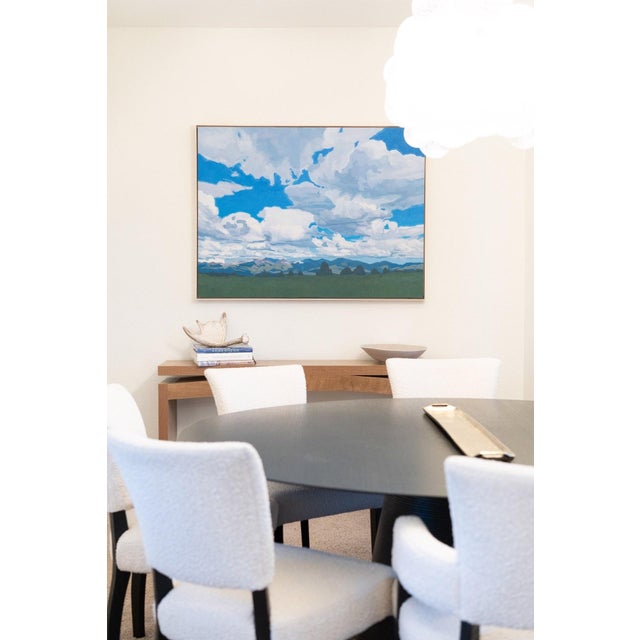 Contemporary The Rhythm of the Sky by Michael Magrin | Oil on Linen Mountain Landscape With Clouds For Sale - Image 3 of 14