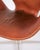 Metal The Swan Model 3320 in Cognac Leather by Arne Jacobsen for Fritz Hansen, 1960s For Sale - Image 7 of 12
