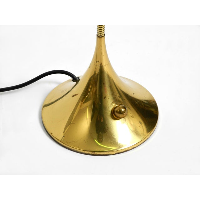Brass Halogen Table Lamp by Florian Schulz Model Esa with Gooseneck, 1980s For Sale - Image 10 of 18