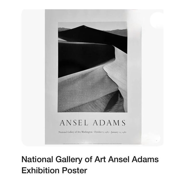 4) National Gallery of Art Exhibition Poster 1985/86 … Ansel Adams For Sale