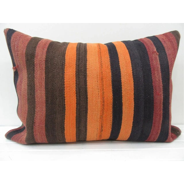 Handmade Turkish Kilim Pillow Cover For Sale - Image 4 of 4