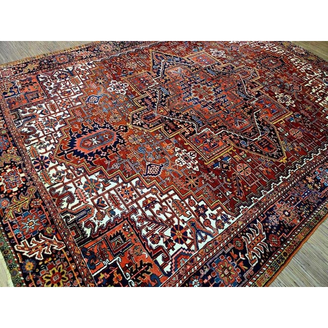 Middle Eastern Rug in Virgin Wool For Sale - Image 6 of 11