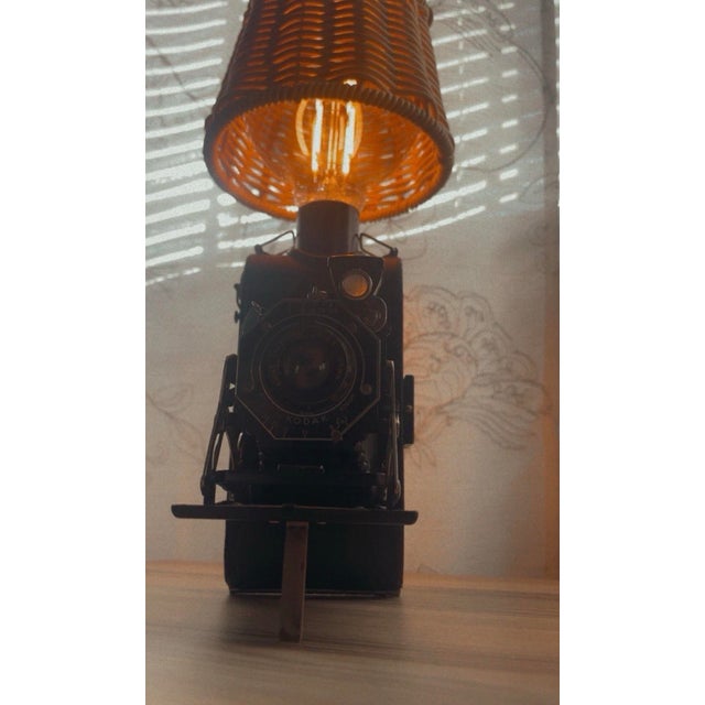 Eastman Kodak Kodak Junior Six-20 Series II Camera Vintage Converted to Lamp Late 1930 - 1940 For Sale - Image 4 of 5