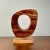 Contemporary Geometric Mid Century Modern style sculpture sculpted from Walnut and Red Oak hardwood and finished with...