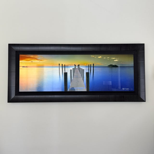 Jeff Mitchum “Essence” Framed Panoramic Landscape Photo on Glass For Sale - Image 10 of 10