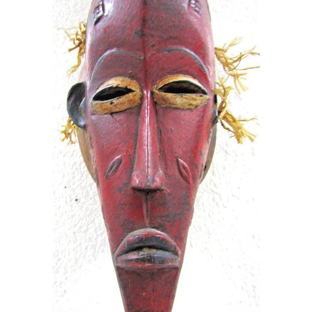 Antique Hand-Carved Guro Mask of the Ivory Coast Featuring a Seated Figure For Sale - Image 9 of 15