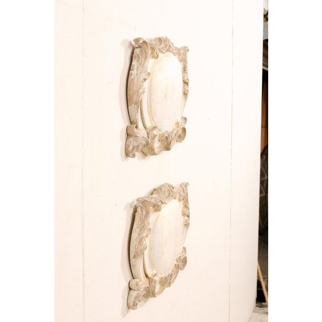 Wood Pair Italian Style Wall Plaques For Sale - Image 7 of 10