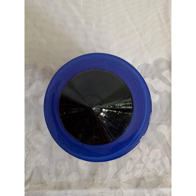 1985 Postmodern Lino Tagliapietra & Marina Angelin for Effetre Blue Murano Glass Decanter, 2/200 For Sale - Image 12 of 14