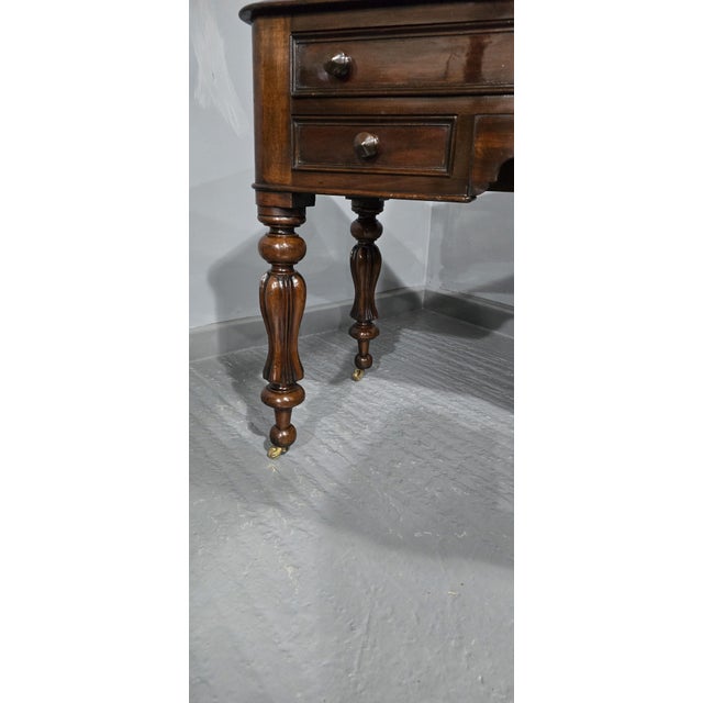 William IV Freestanding Mahogany Desk, 1820s For Sale - Image 3 of 12