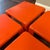 Tangerine Set of 4 Stackable Fiberglass Quattro Gatti Tables by Mario Bellini for C & B Italia, 1970s For Sale - Image 8 of 12