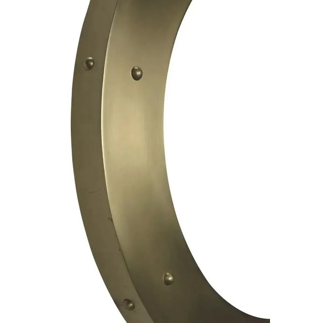 Not Yet Made - Made To Order NOIR Clay Mirror, Large, Metal with Brass Finish For Sale - Image 5 of 5