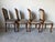 1970s Italian French Provincial Louis XV-Style Carved Wood & Suede Dining Chairs – Set of 4 For Sale - Image 9 of 12