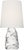 Modern AERIN by Visual Comfort Signature Lupin 16" Cordless Accent Lamp in Clear Glass with Linen Shade For Sale - Image 3 of 3