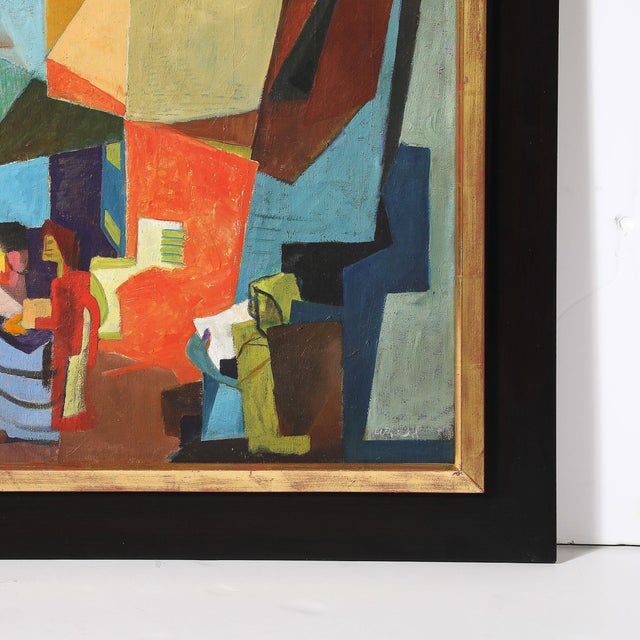 1930s Art Deco Stage Set Oil on Canvas Painting Signed William Freed For Sale - Image 5 of 18