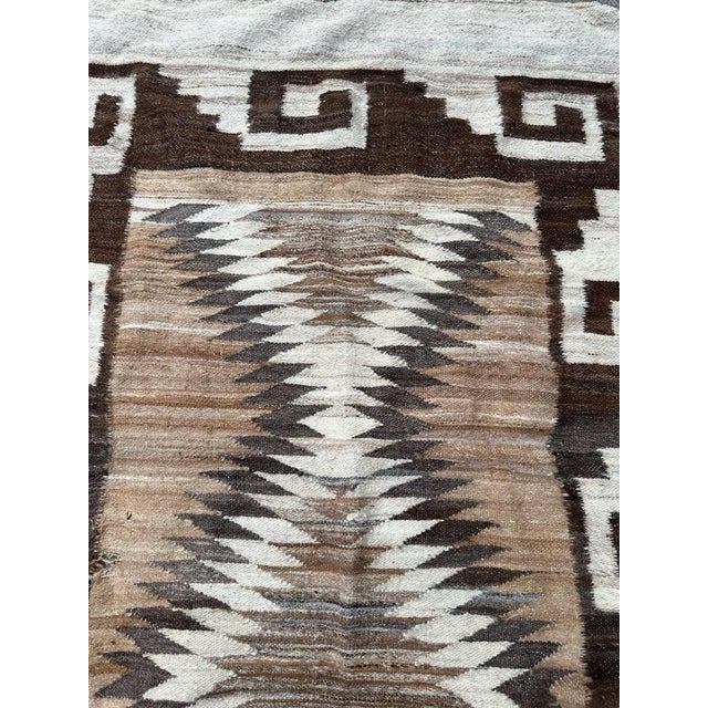 South American Navajo Flat Rug, 1930s For Sale - Image 4 of 17