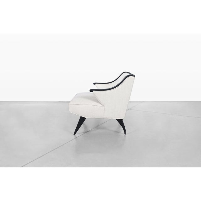 Mid-Century Modern Italian Sculptural Lounge Chairs After Gio Ponti, 1950s For Sale - Image 10 of 12