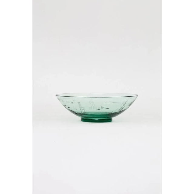 Glass Bowl by Gören Hongell for Karhula, Finnland, 1930s For Sale - Image 6 of 6