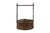 Antique Chinese Wood & Woven Food Basket With Lid. Made of split bamboo & rattan. Historically used for transporting food...