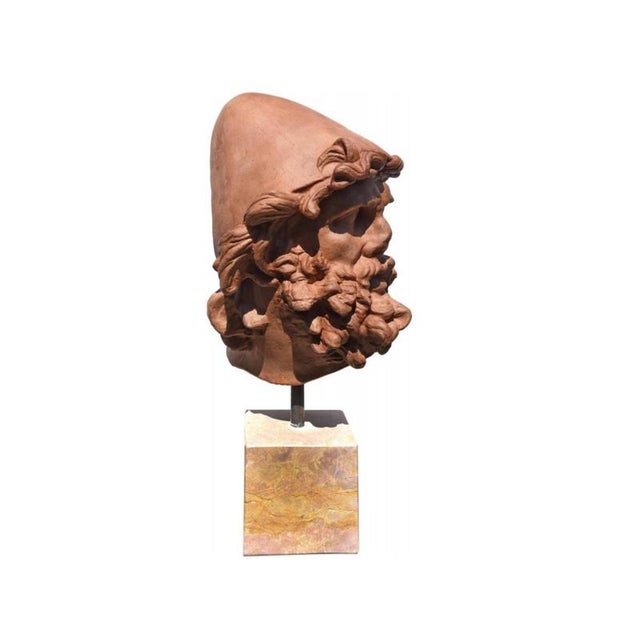 Head of Ulysses, Italy 20th Century, Terracotta For Sale - Image 4 of 6