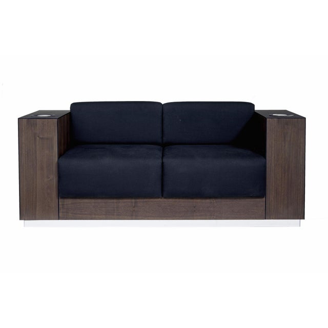 Walnut Sofa with Kaelo Wine Coolers For Sale - Image 14 of 14