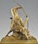 Art Deco bronze sculpture Diana the huntress with bow and fawn by Charles Eugène Breton on a rectangular bronze base. with...