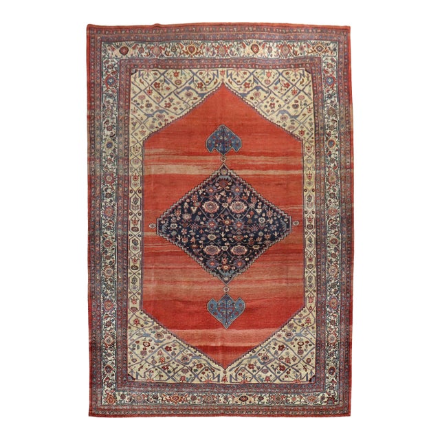 Antique Zabihi Collection Persian Bidjar Rug For Sale