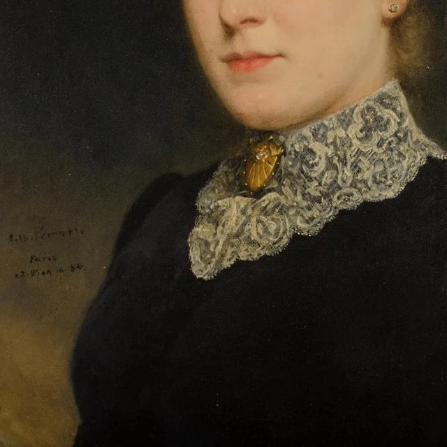 Arthur Von Ferraris (Hungary, 1856- 1936) "Seated Lady". For Sale In Philadelphia - Image 6 of 11