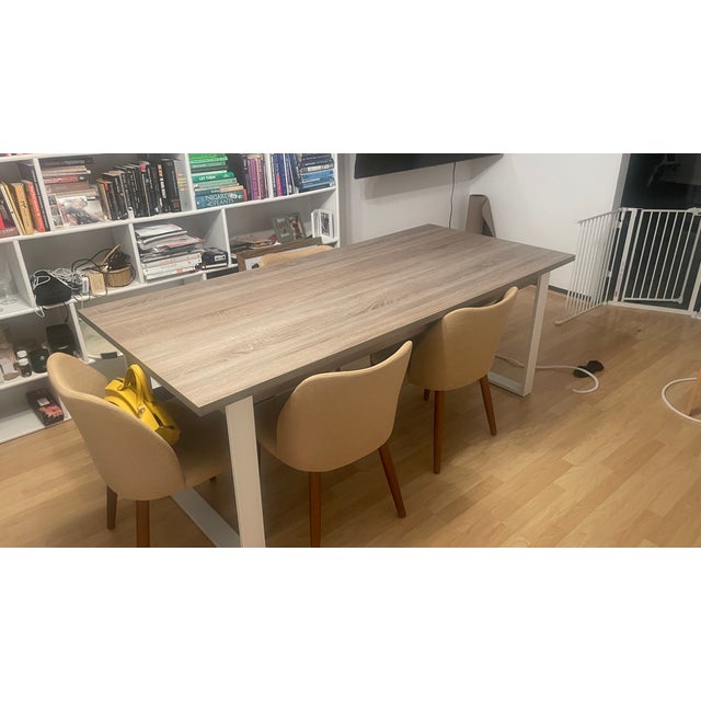 Mid-Century Modern Scandinavian Eco-Friendly Dinning Table For Sale - Image 3 of 3
