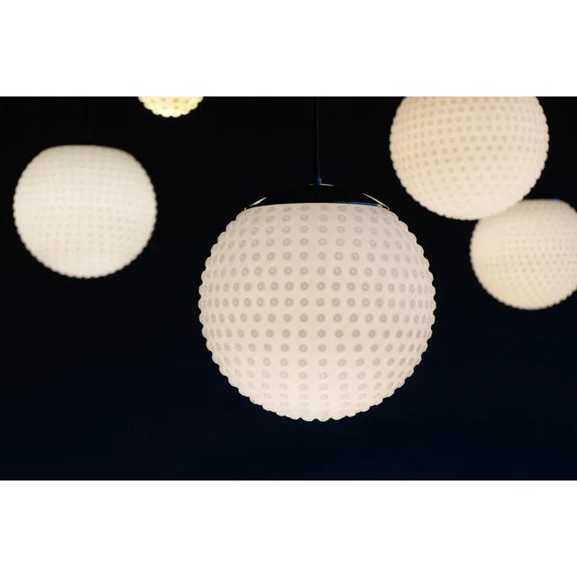 Opaline Glass Ceiling Lamp by Rolf Krüger for Staff Leuchten, Germany, 1970s For Sale - Image 7 of 13