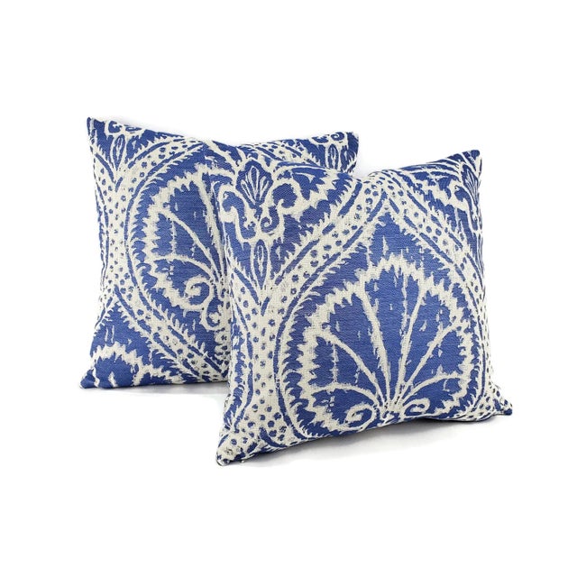 This listing is for this beautiful blue and white damask pillow cover. The pattern is centered for a designer's touch....