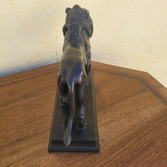 Alfred Barye, Alf Barye, Walking Lion, 1800s, Bronze For Sale - Image 14 of 17