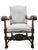 Antique French Henri II Renaissance Revival Carved Walnut Throne Armchairs – Set of 4 – For Restoration A handsome set of...