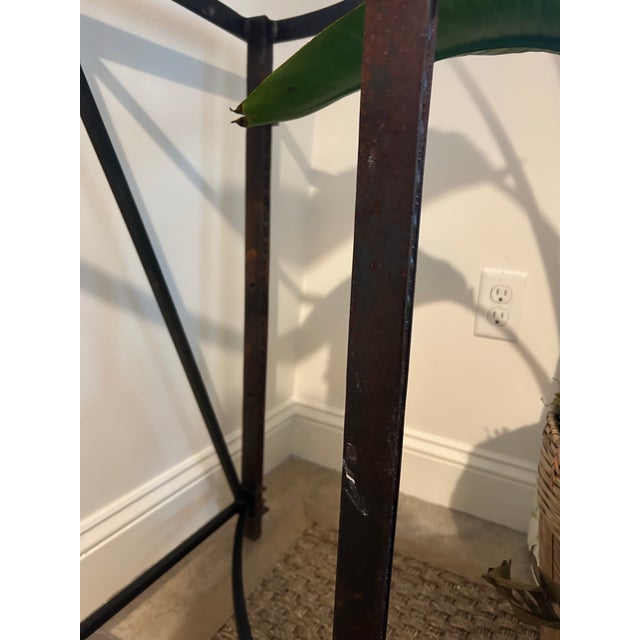 Custom Demi Lune Iron Tables - a Pair For Sale - Image 10 of 10