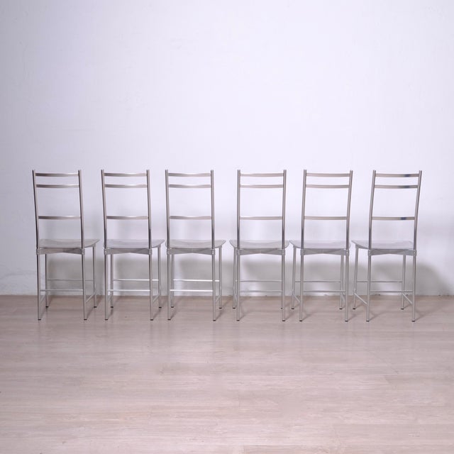 Vintage Italian Chairs by Ycami Bagutta, 1980, Set of 6 For Sale - Image 14 of 18