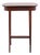Mahogany Lamp Table or Sewing Table with Brass Lock and Tapered Legs, 1920 For Sale