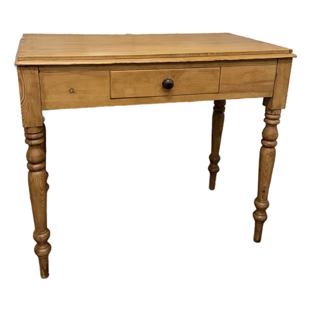 19th Century English Pine Table / Desk For Sale