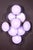 Pair of sconces with nine amethyst color vistosi discs, Murano glass. Up to 250V (Europe/UK Standard).The wiring of this...