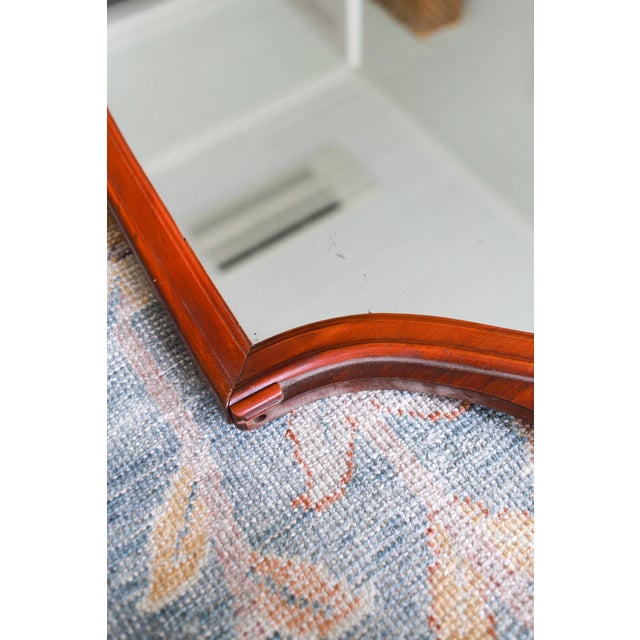 Vintage Federal Style Shield Mirror, 1930s For Sale - Image 10 of 12