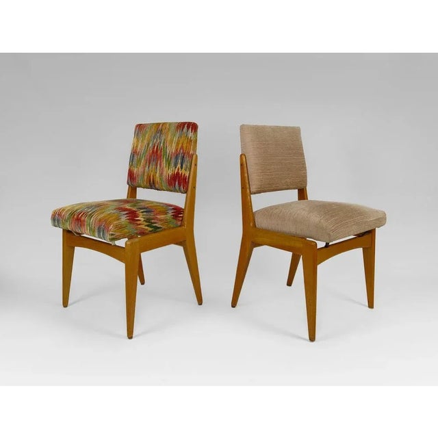 Mid-Century Modern Set of Mid-Century Modern Dining Chairs, France, 1950s For Sale - Image 3 of 8