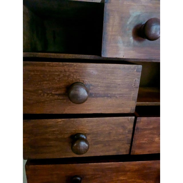 Late 19th Century Vintage Apothecary Italian Cabinet For Sale - Image 5 of 15