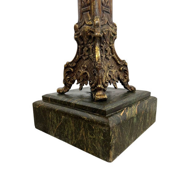 Italian Renaissance Revival Bronze Pedestal For Sale - Image 12 of 12