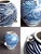 Vintage Studio Pottery Hand Painted Crackle Glaze Hanging Vase For Sale In Miami - Image 6 of 10